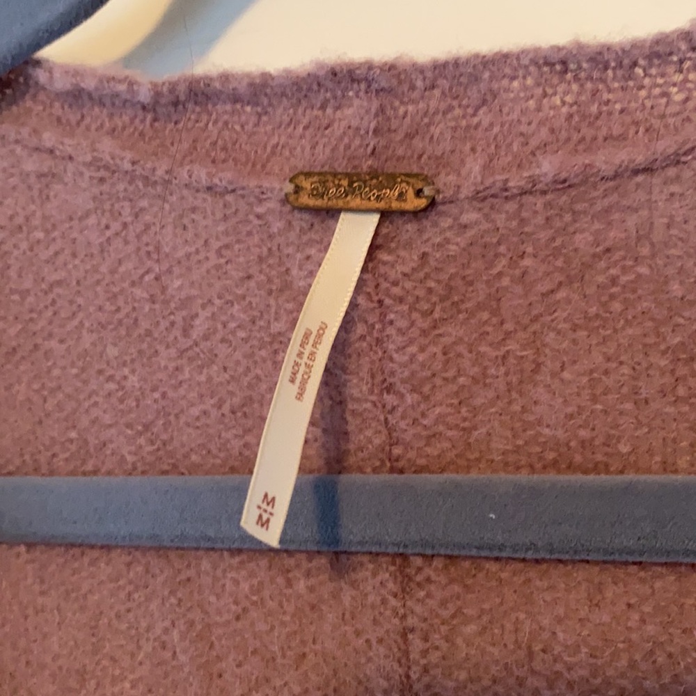 Mauve free people alpaca sweater dress / tunic - Picture 3 of 3